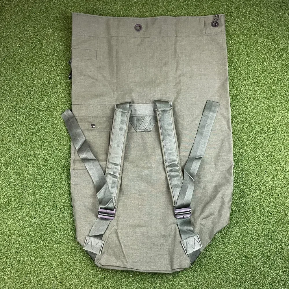 Vintage Military Canvas Duffle Ba Vietnam War Era U.S. Army Gear
